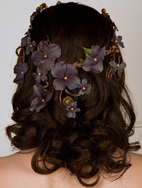 Венок с цветами - аксессуары на голову для невесты
